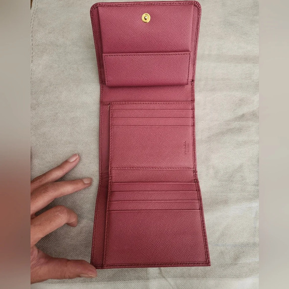 Prada Amethyst Dark Pink Compact Wallet - Picture 12 of 13